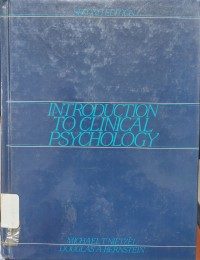 Image of Introduction To Clinical Psychology Second Edition