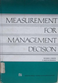Image of Measurement For Management Decision