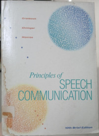 Image of Principles of speech Communication